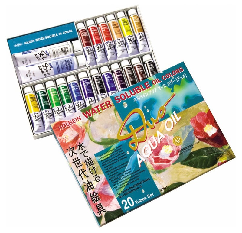 Holbein Duo Aqua Water-Soluble Oil Color Studio Set of 20 20 ml Tubes